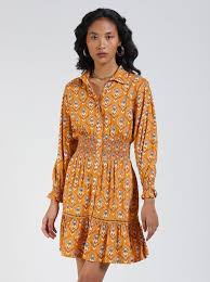Camel Print Dress